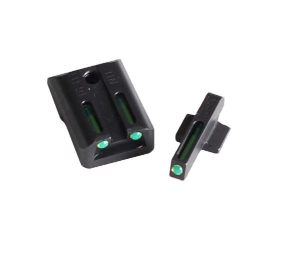 Magorui Fiber Optic Front Rear Sight Set Red Green Sight for 1911 CUT .270/.450 Handgun