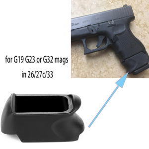 Magorui X-Grip Adapter for Glock 26 27C G33 to Use G19 G23 or G32 Mag