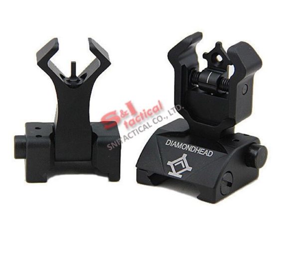 Diamond Head Metal Iron Sights set front and rear