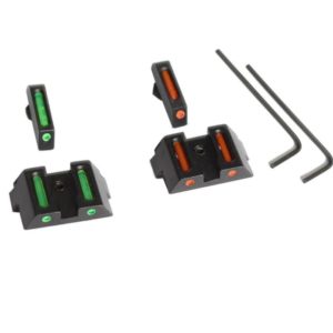 Colt 1911 Fiber Optic Front Rear Sight Set Red Green Sight set