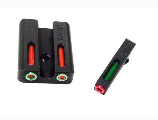 Tactical Fiber Optic Front and Rear red/green dot sights for Glock