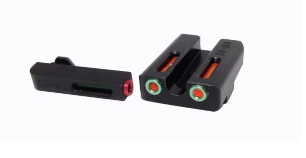 Tactical Fiber Optic Front and Rear red/green dot sights for Glock