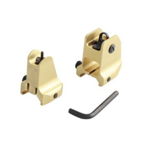 Tactical Iron Golden Front Rear Fixed Iron Sight Set Standard Sight