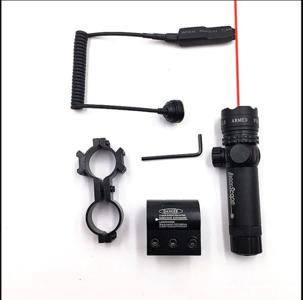 Adjustable Red/Green Laser 25.4/30mm Ring 20mm Rail Laser Sight For Hunting