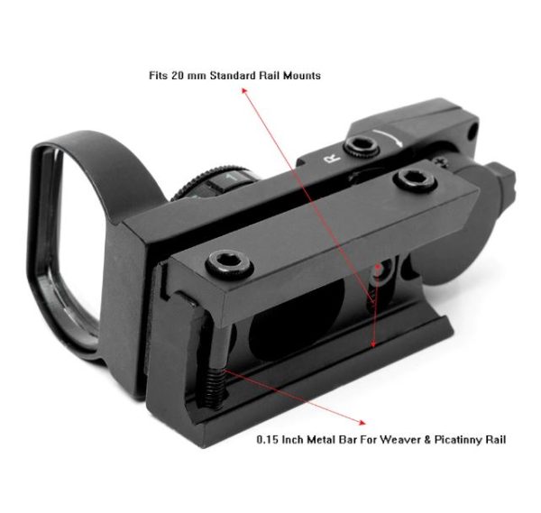 20mm Rail Holographic Red Dot Sight 4 Reticle tactical Scope