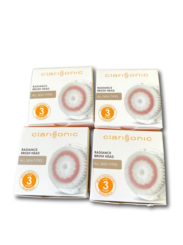 Clarisonic 4 Pk Radiance Face Cleanser System Replacement Brush heads