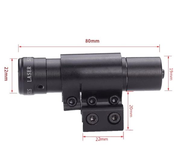 Tactical Red Laser Dot Sight For 20mm Rail Mount For Hunting Scope