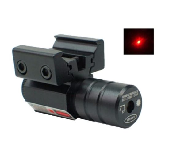 Red Laser Sight Metal Laser Pointer Adjustable 20mm Universal Rail