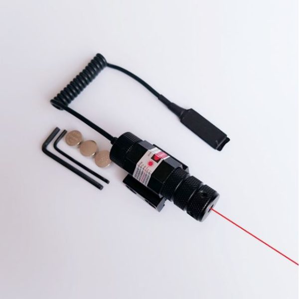 Red Laser Sight Metal Laser Pointer Adjustable 20mm Universal Rail