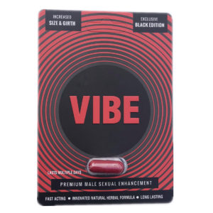 6PK The Original Black Red Vibe Premium Energy Enhancement Performance Booster
