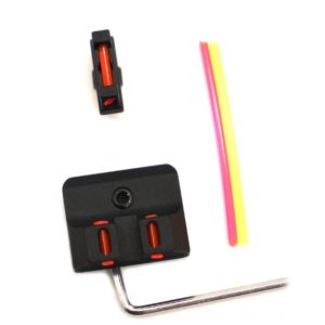 Tactical Fiber Optic Front and Rear Sight Hunting Glock Handgun Sight 3 Color