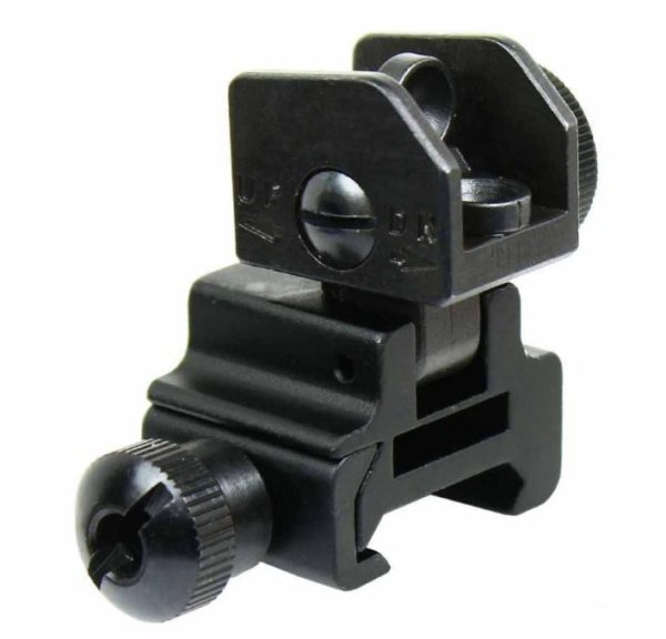 Magorui Tactical Iron Flip Up Front and Rear Iron Sight Backup Combo Set