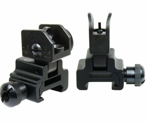 Magorui Tactical Iron Flip Up Front and Rear Iron Sight Backup Combo Set