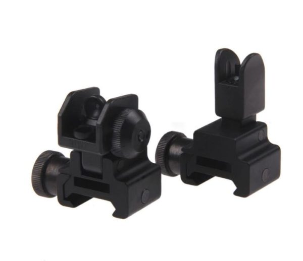 Magorui Tactical Iron Flip Up Front and Rear Iron Sight Backup Combo Set