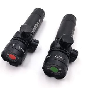 Adjustable Red/Green Laser 25.4/30mm Ring 20mm Rail Laser Sight For Hunting