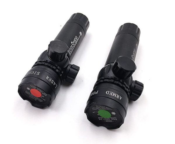 Adjustable Red/Green Laser 25.4/30mm Ring 20mm Rail Laser Sight For Hunting