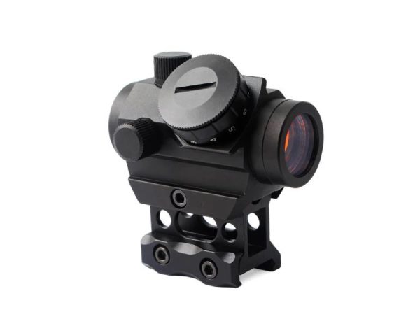 T1G Red Dot Sight 1X20 20mm Rail Mount & Increase Riser Rail Mount Red Dot scope