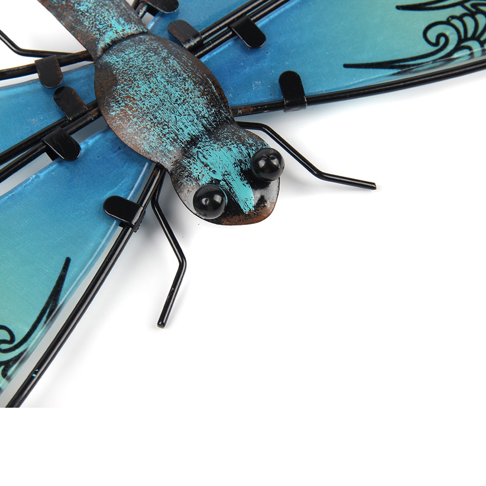 Wayfairmarket 10927-ufjk62 Metal Dragonfly Sculpture for Garden  