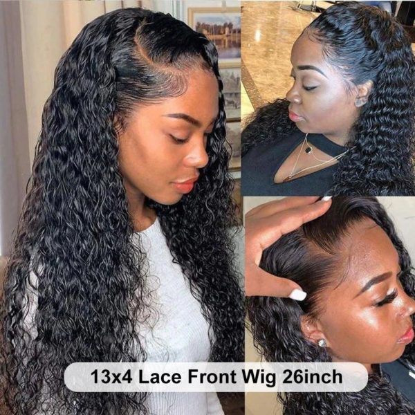 Transparent Lace Water Wave Wig