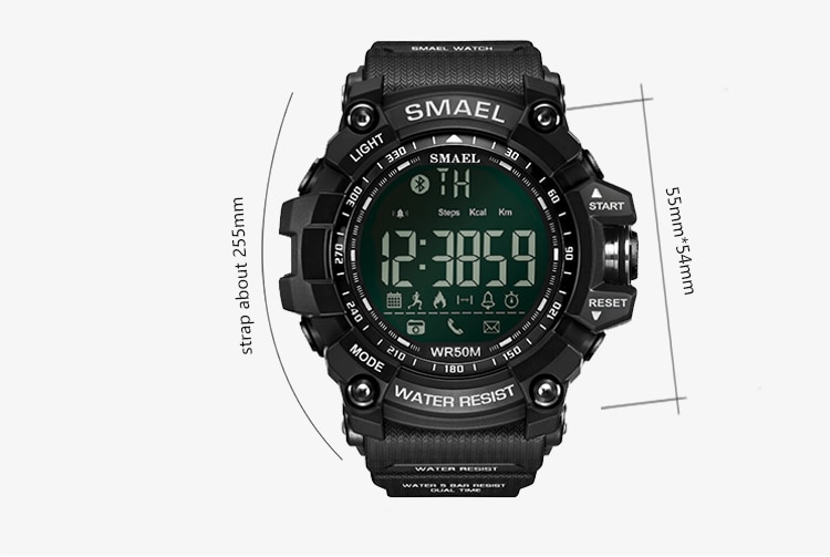 Wayfairmarket 12623-yflj2n Men's Shockproof Chronograph Digital Watch  
