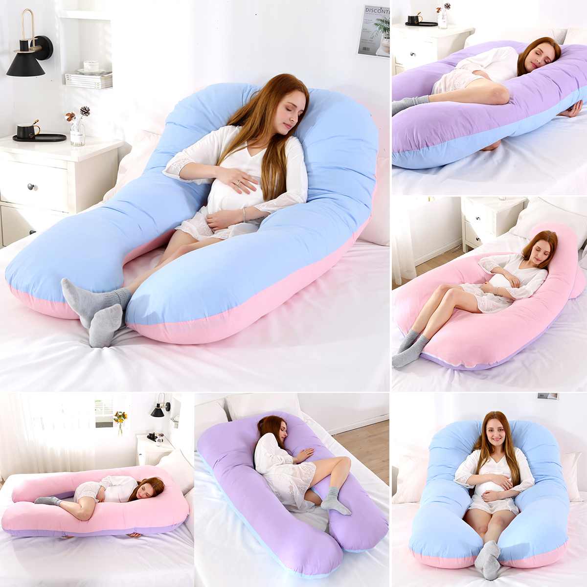 Wayfairmarket 12900-eukgui Pastel Color Full Body Pillow  