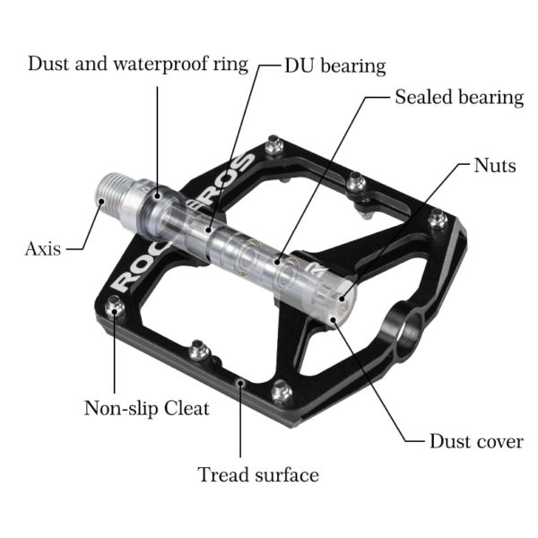 Cute 4 Bearings Bicycle Pedal