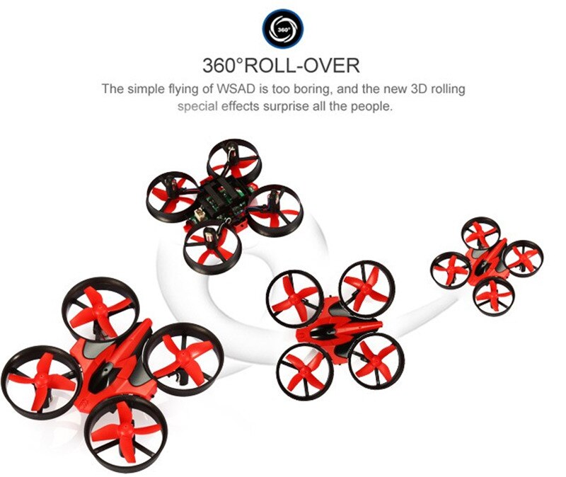 Wayfairmarket 13598-w5umdw Mini Headless 6-Axis RC Quadrocopter  