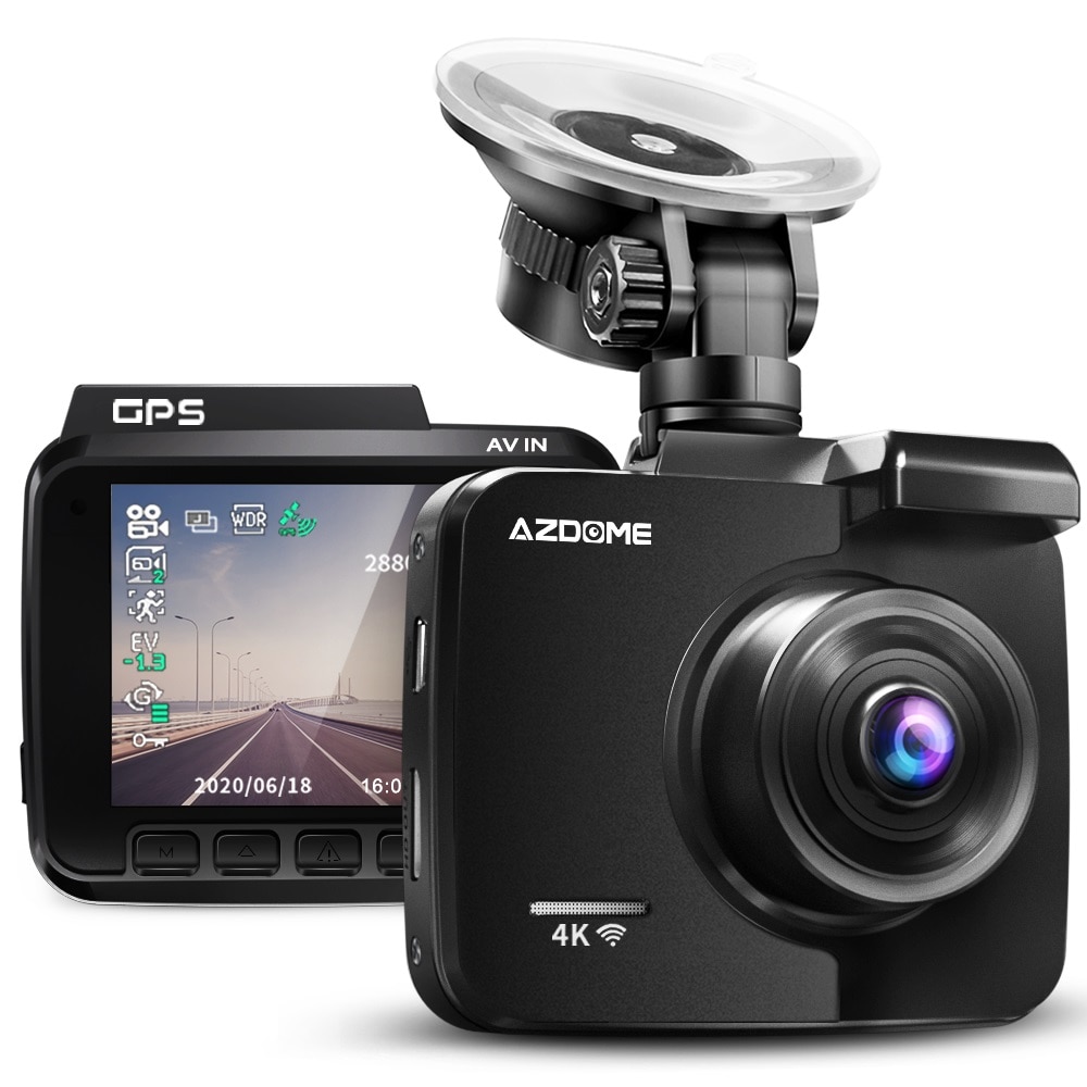 Wayfairmarket 13672-xqapli Portable 4K 2160P Dual Lens Dashcam with G-Sensor  