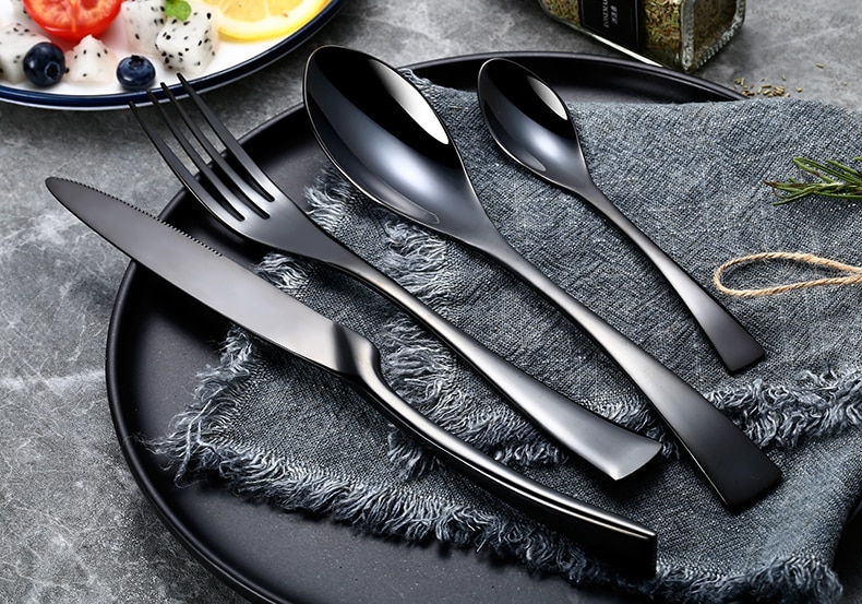 Wayfairmarket 13812-hqbbcw Stainless Steel Cutlery Set, 24 Pcs  