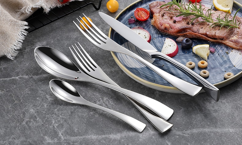 Wayfairmarket 13812-punzva Stainless Steel Cutlery Set, 24 Pcs  