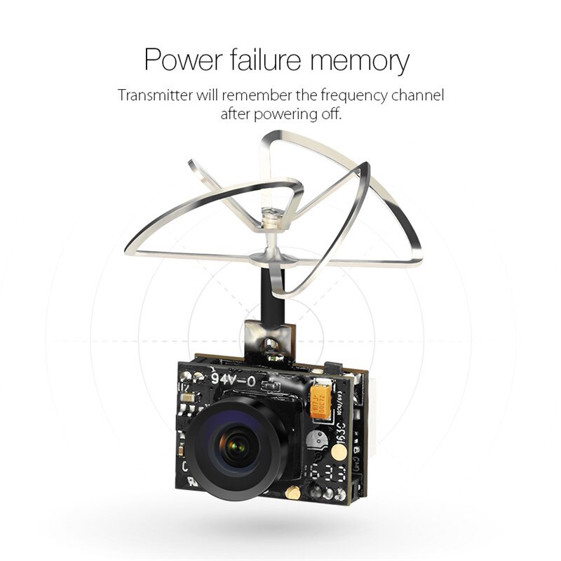 Wayfairmarket 13965-n5teim Eachine TX02 Super Mini AIO FPV Camera  