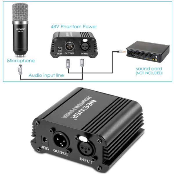 Professional Condenser Microphone, Stand, XLR Cable and Pop Filter