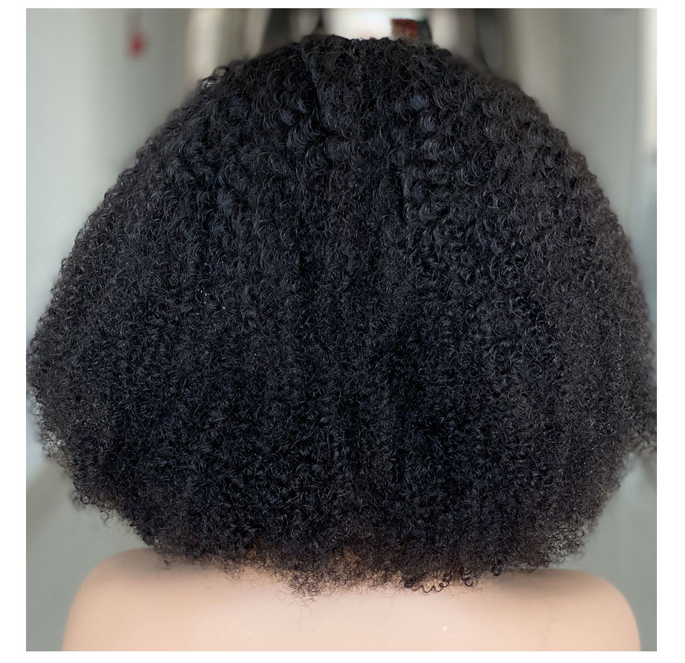 Wayfairmarket 2178-dxgwok Human Hair Afro Kinky Headband Wig  