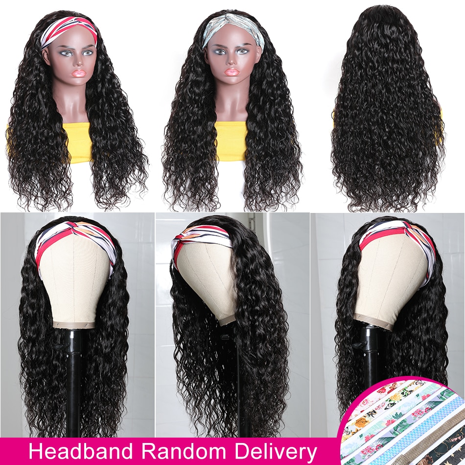 Wayfairmarket 2619-6647ap 100% Human Hair Grip Headband Wig  