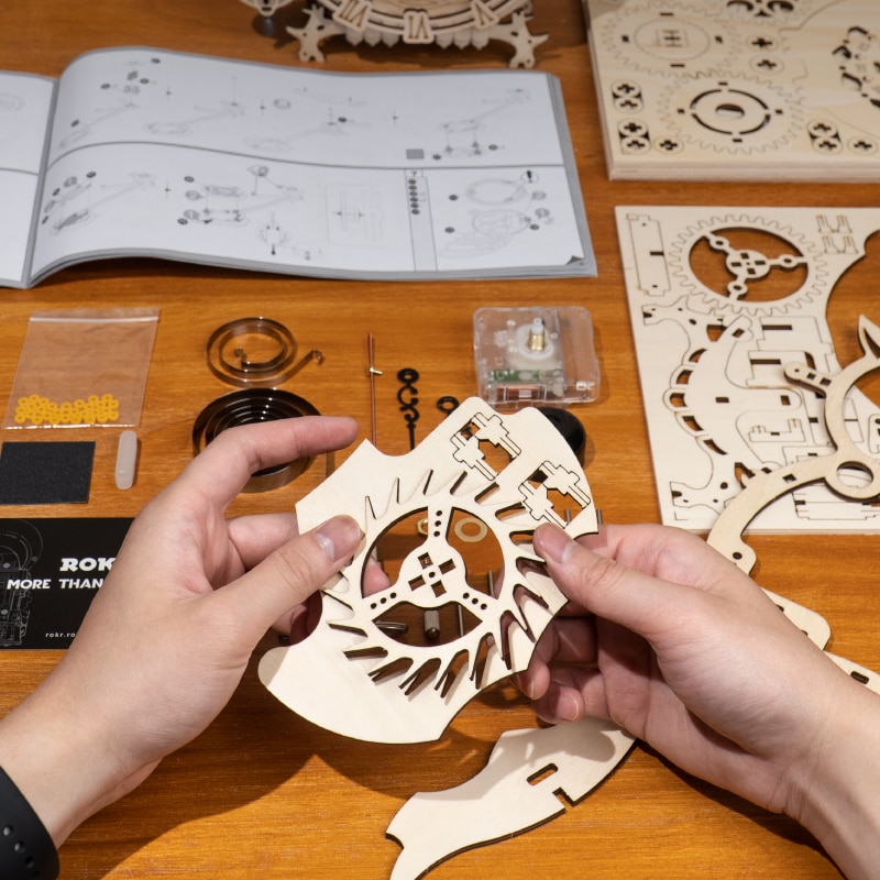 Wayfairmarket 2823-nveui4 DIY 3D Owl Clock Wooden Puzzle  