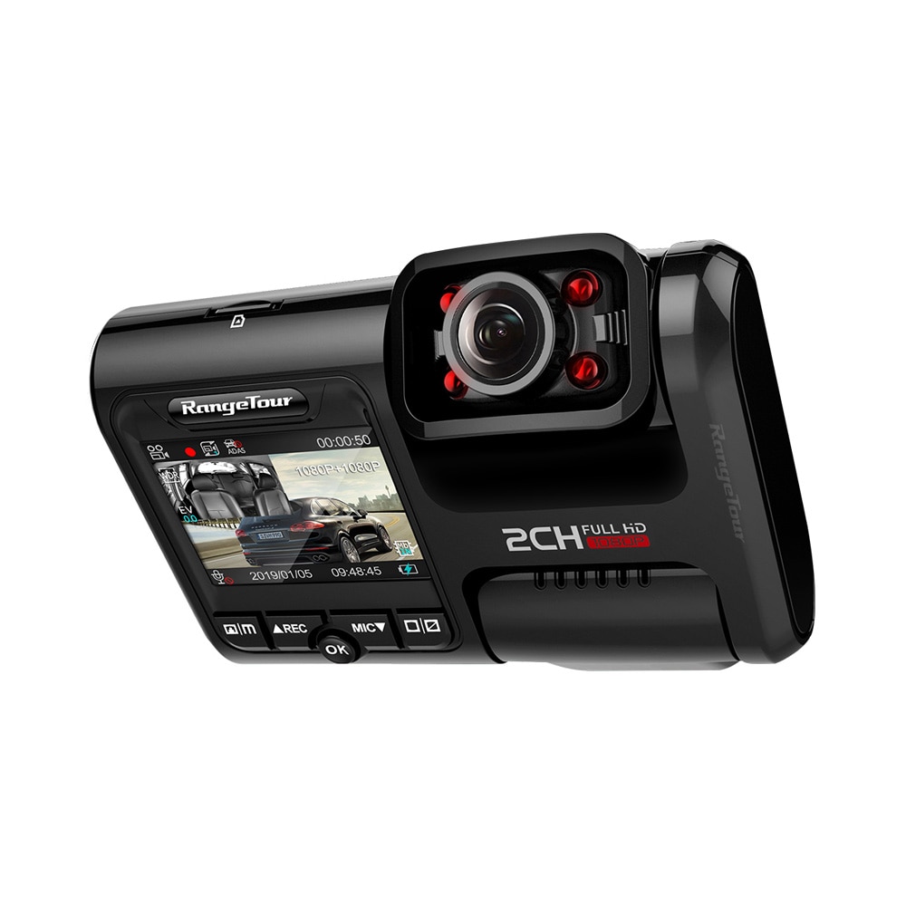 Wayfairmarket 3276-igkkes Dual Lens Car DVR with GPS  