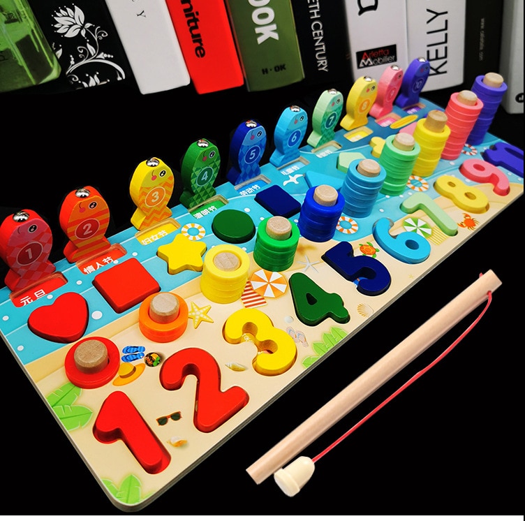 Wayfairmarket 3282-ht9uia Montessori Educational Wooden Board for Kids  