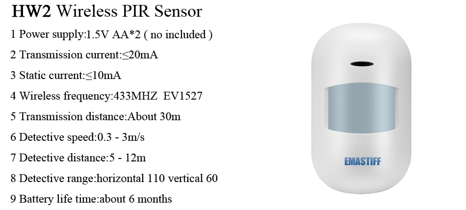 Wayfairmarket 3803-gzhmyp Wireless SIM GSM Home Security System  