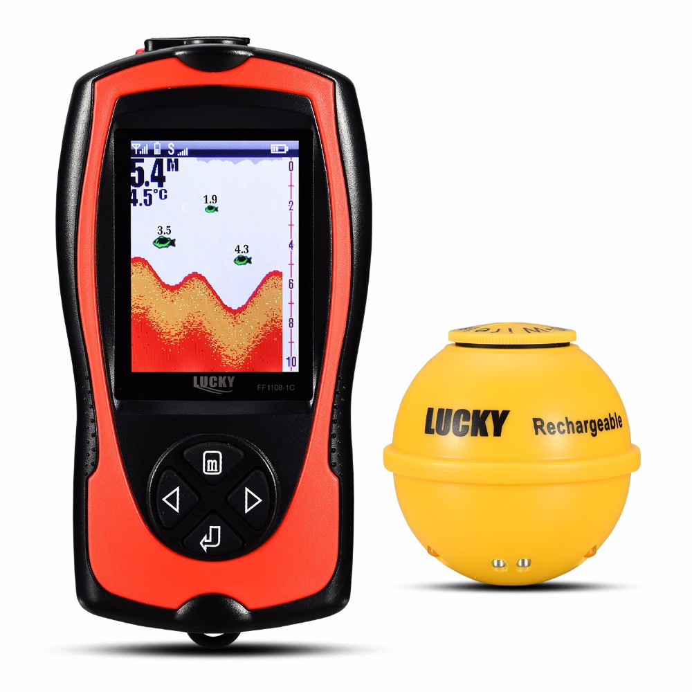 Wayfairmarket 4154-qsyroy Rechargeable Wireless Sonar LCD Display Fish Finders  