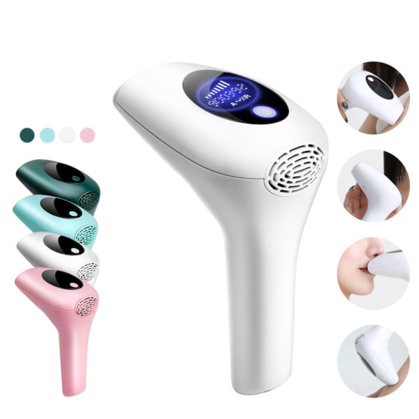 Colorful IPL Laser Hair Epilator with Goggles and Shaver