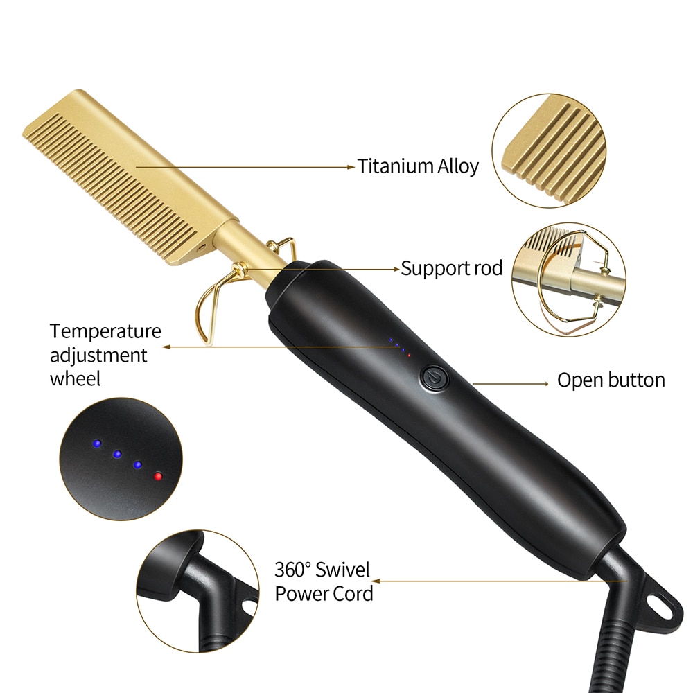 Wayfairmarket 4555-jwmjxu Hair Straightener Heat Comb  