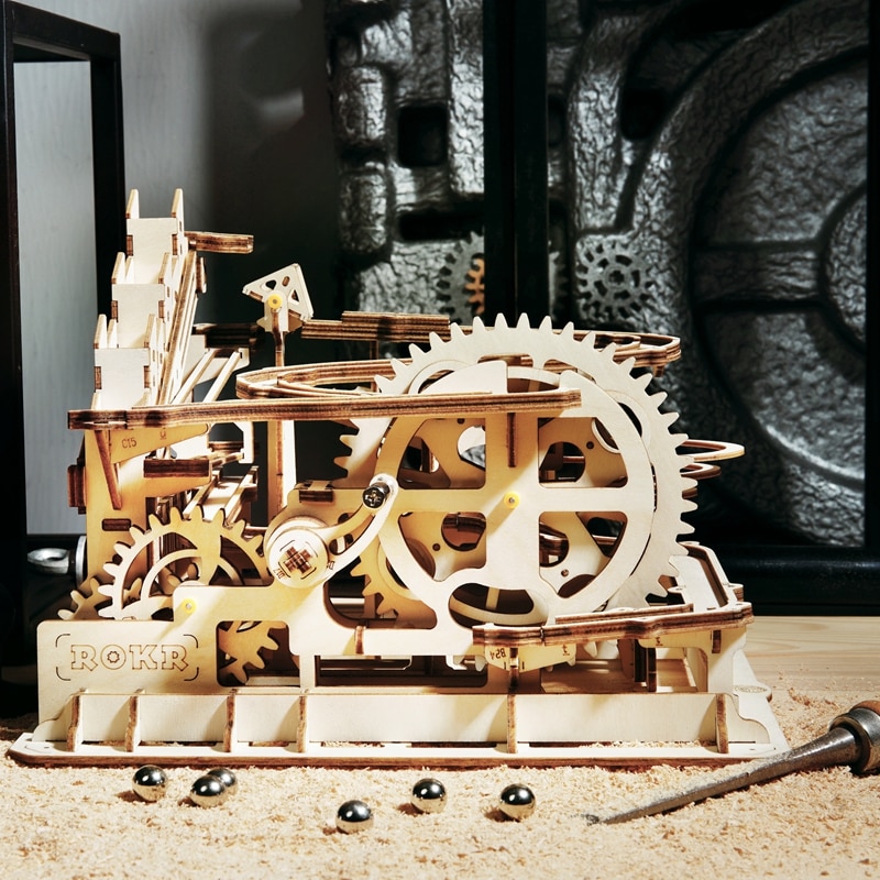 Wayfairmarket 4614-90zyxu DIY Waterwheel Wooden Model Puzzle  