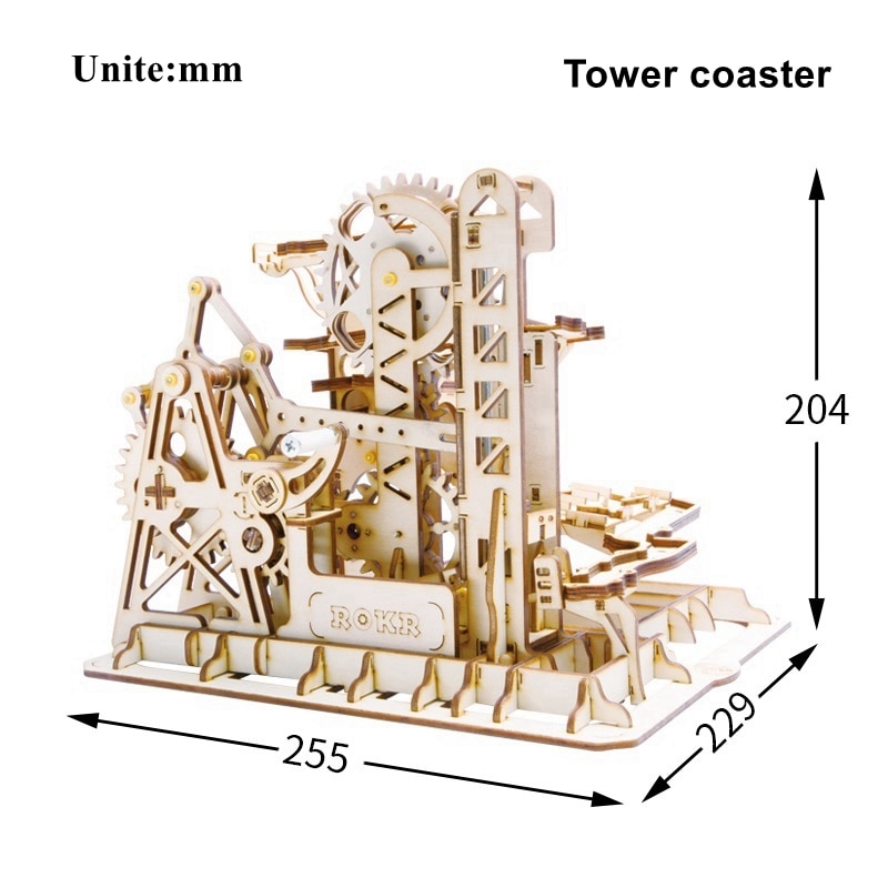 Wayfairmarket 4614-btqjil DIY Waterwheel Wooden Model Puzzle  