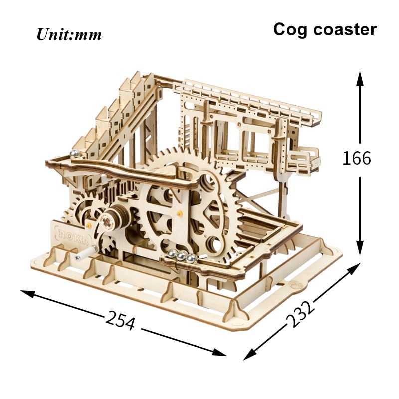 Wayfairmarket 4614-mbgxa1 DIY Waterwheel Wooden Model Puzzle  