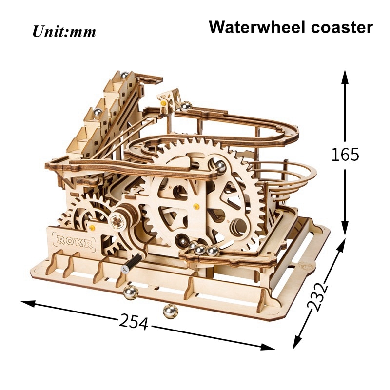 Wayfairmarket 4614-oynv0l DIY Waterwheel Wooden Model Puzzle  