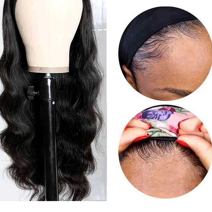 Wayfairmarket 4636-mhtl9f Women's Long Wavy Synthetic Headband Wig  