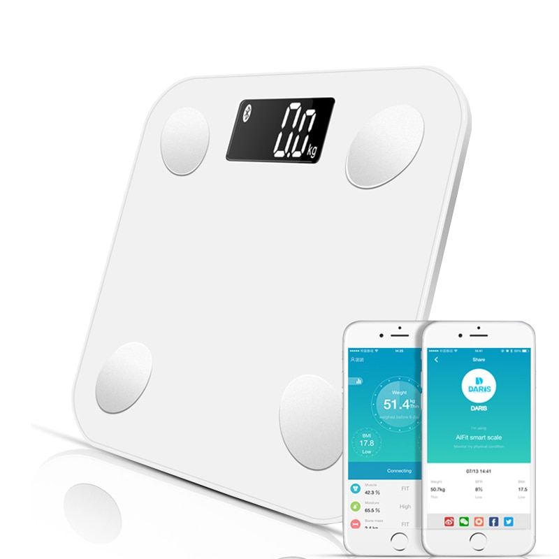 Wayfairmarket 4802-s58amf Bluetooth Smart Scale in White  