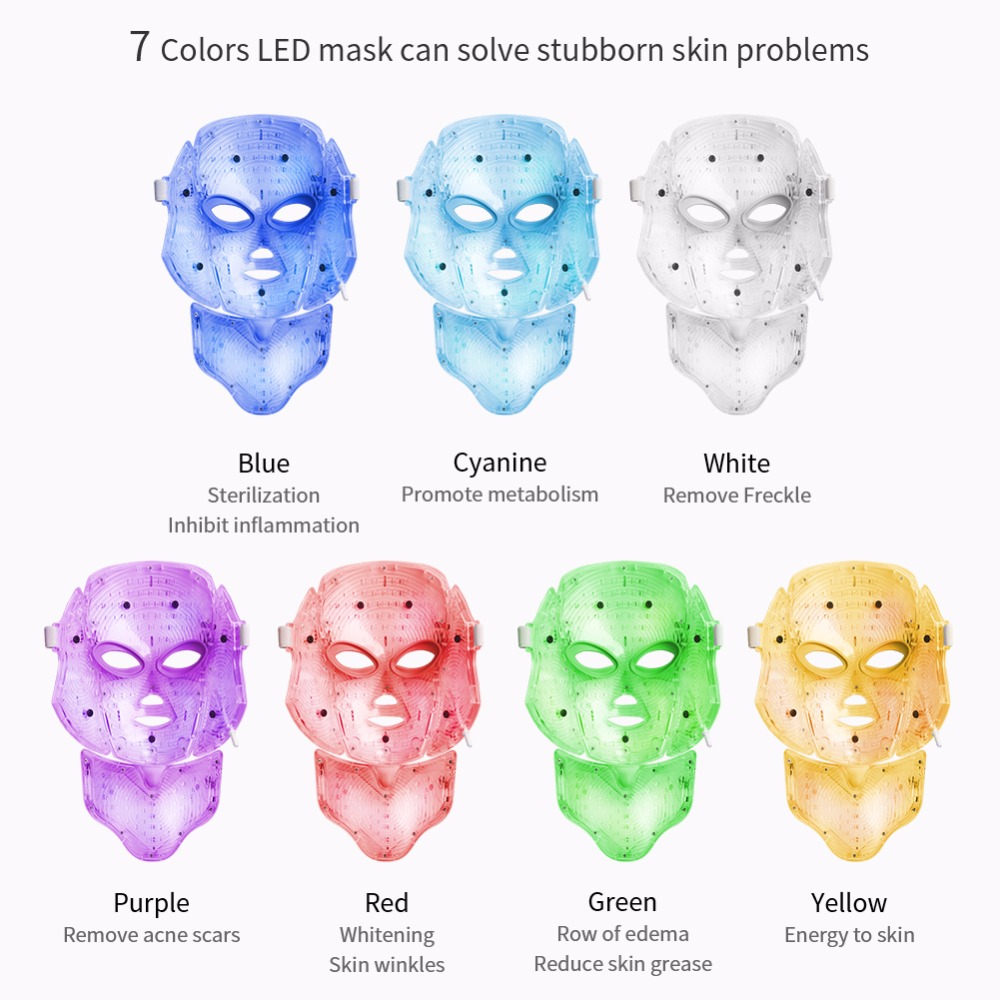Wayfairmarket 4821-ubzmj1 7 Colors LED Facial Mask  