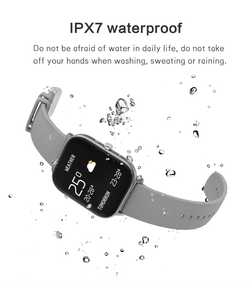 Wayfairmarket 5016-0tuziz Waterproof Smartwatch with Heart Rate Blood Pressure Monitor  