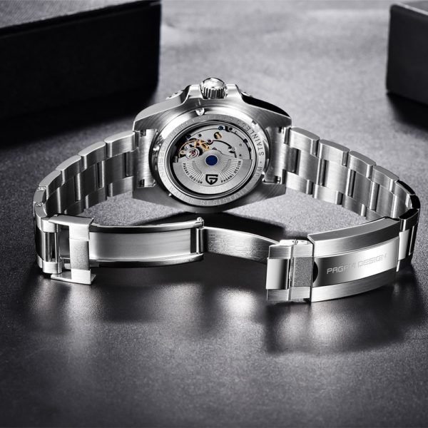 Men's Automatic Mechanical Stainless Steel Watch - Image 6